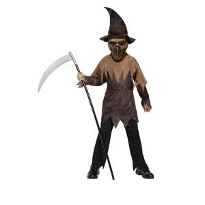 New Palamon Terror Farm Corn Goblin Scarecrow Boys Costume Medium 8 Children